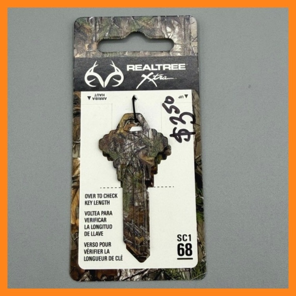 Realtree Xtra Camouflage SC1 68 Uncut House Key Schlage Type Camo 713158 USA